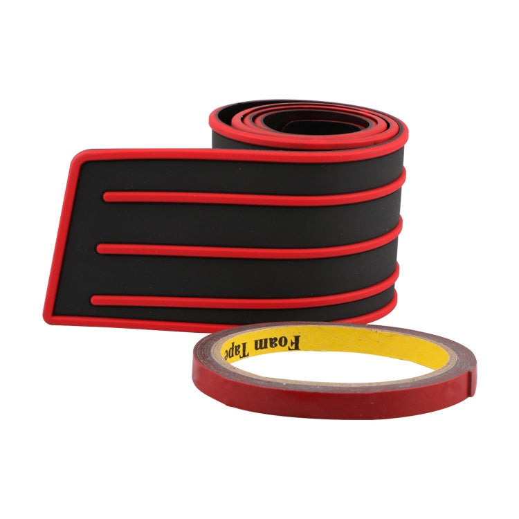 Car Tail Box Threshold Anti-Collision Strip, Black 8x90cm, Red 8x90cm, Blue 8x90cm, Black Red 8x90cm, Black 9x104cm
