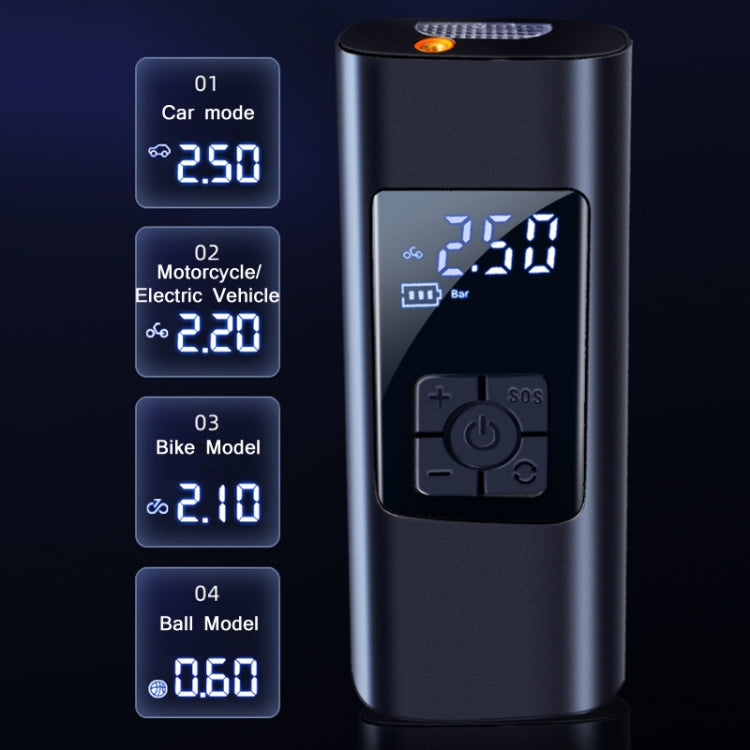 Car Portable Digital Display Electric Air Pump, 2712 Wired Version, 2712 Wireless Version 6000 mAh, L2775 Wired Version, L2775 Wireless Version 4000 mAh