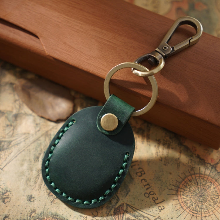 18Y-011 Vintage Leather Access Control Proximity Card Holder, Black, Brown, Coffe, Red, Green, Blue
