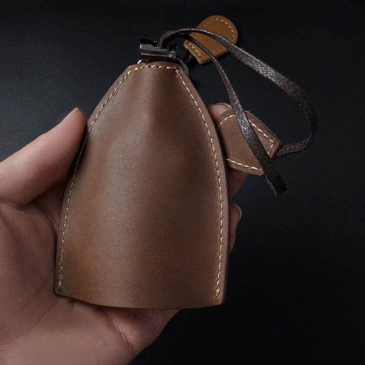 18Y-009 Vintage Handmade Leather Car Pull-Out Key Case, Plant Tanned Leather, Oil Wax Skin Olive Green, Oil Wax Skin Blue, Oil Wax Skin Tea, Oil Wax Skin Camel