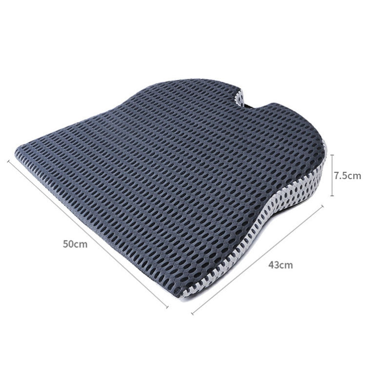 QFC040 U-shaped TThickened Memory Foam Car Seat Cushion, Black, Grey