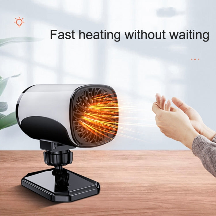 12V Portable Car Heater Defroster, Black, White