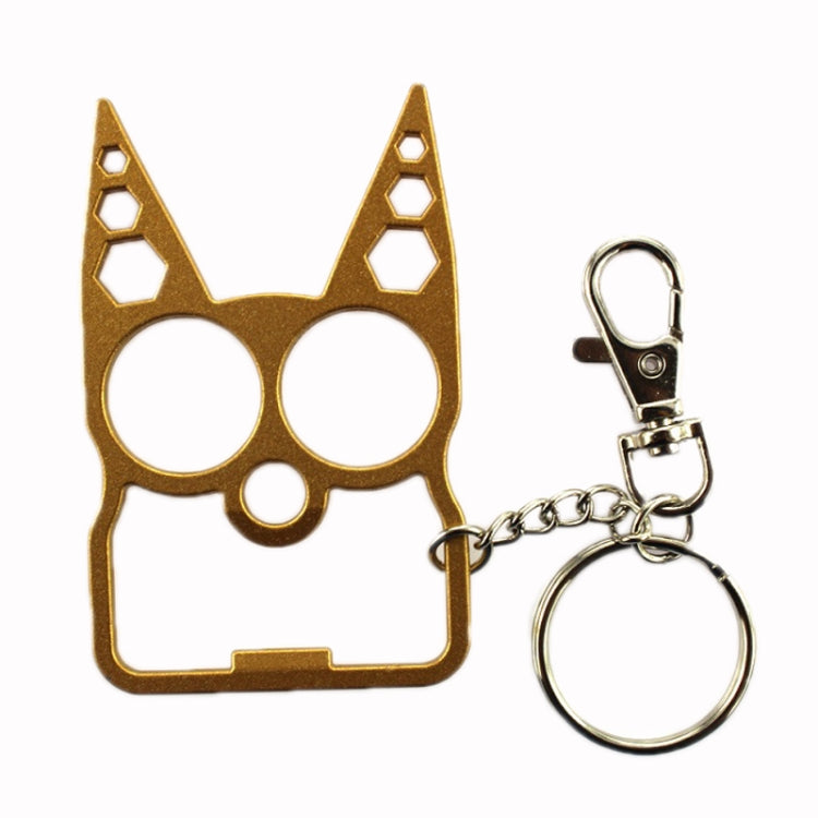 2 PCS 6 In 1 Multifunctional Keychain Zinc Alloy Bottle Opener, Black, Silver, Gold, Bright Green, Grass Green, Pink