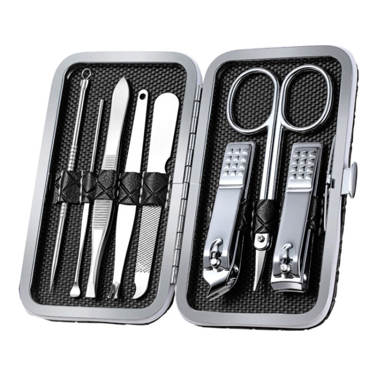 Stainless Steel Nail Trimming Grooming Set, Black, Dark Brown