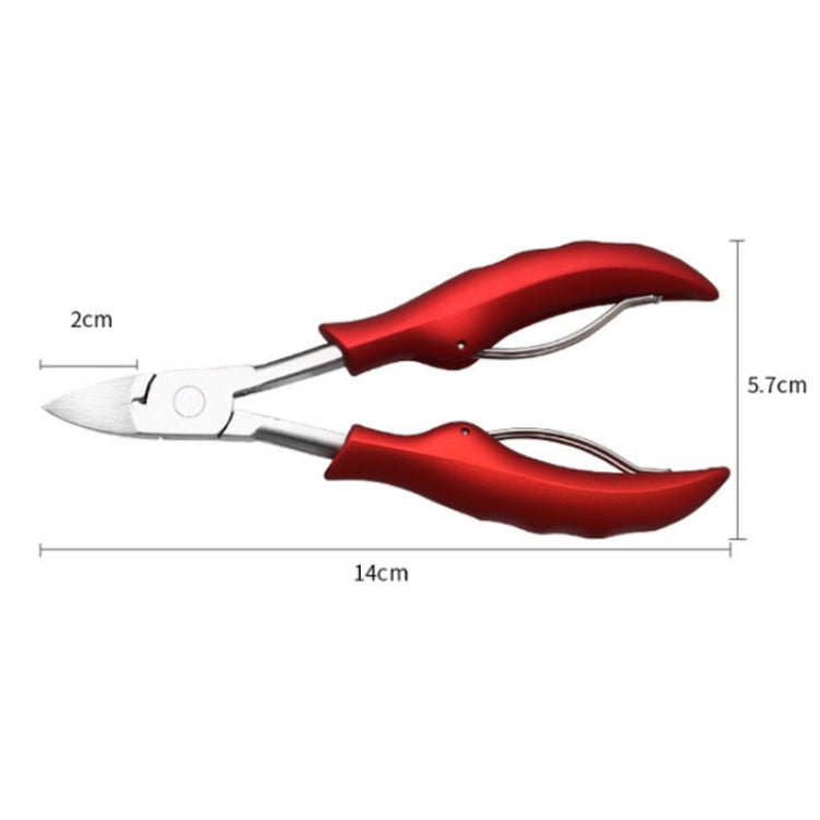 Stainless Steel Nail Clippers Olecranon Dead Skin Pliers Set, Blue ABS Handle, Black ABS Handle, Red ABS Handle, Pink ABS Handle