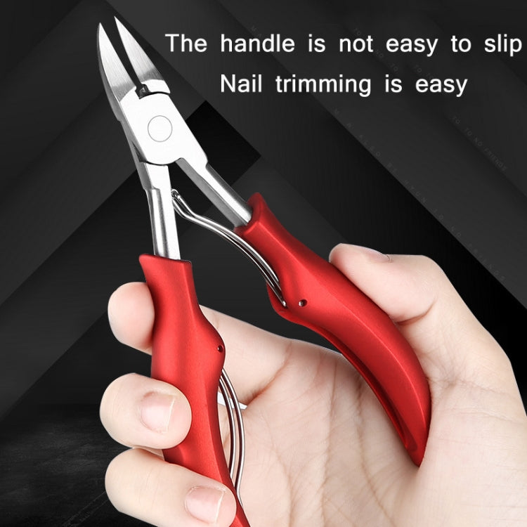 Stainless Steel Nail Clippers Olecranon Dead Skin Pliers Set, Blue ABS Handle, Black ABS Handle, Red ABS Handle, Pink ABS Handle