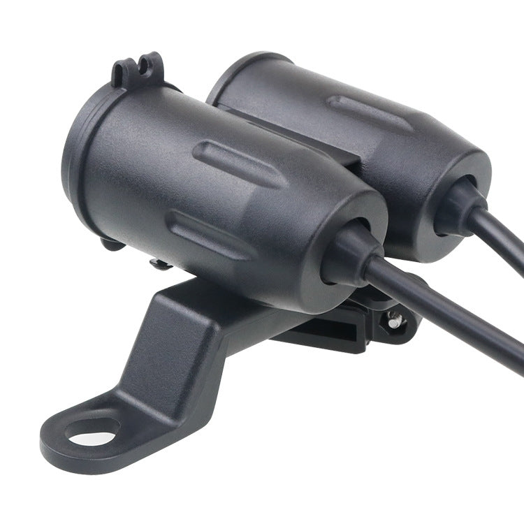 Motorcycle Modified With Bracket Dual USB 3.1A Charging With Temperature Voltage Bracket, Blue Light, Red Light
