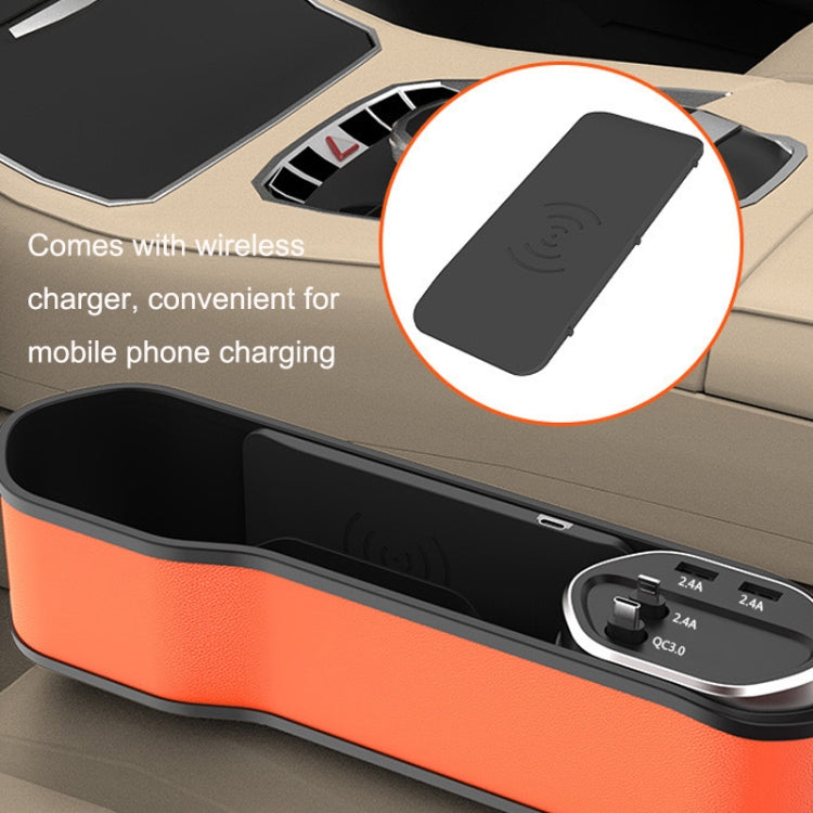 Multifunctional Car Seat Slot Storage Box, Style:, USB With Wireless Charge Type, USB Without Wireless Charge Type, Storage Type