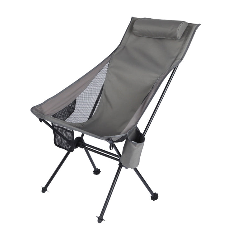 Outdoor Camping Aluminum Alloy Portable Folding Beach Chair, Without Pocket (Black), With Pocket (Black), Without Pocket (Khaki), With Pocket (Khaki), Without Pocket (Blue Gray), With Pocket (Blue Gray), Without Pocket (Dark Gray), With Pocket (Dark Gray)