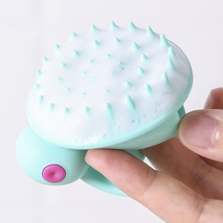 Cute Rabbit Shaped Silicone Shampoo Brush, White, Green, Pink
