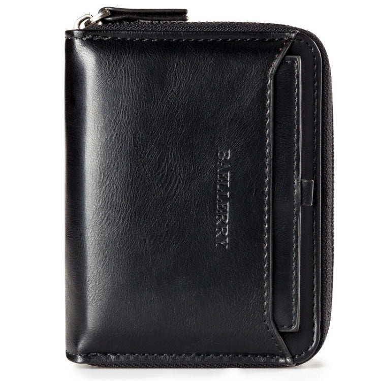 Baellerry D3124 Short PU Leather Wallet Zipper Retro Youth Small Wallet, Black Horizontal, Black Vertical, Brown Horizontal, Brown Vertical, Purple Horizontal, Purple Vertical, Gray Horizontal, Gray Vertical