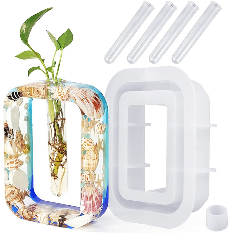 DIY Vase Epoxy Mould Simple Vase Make Tool, Square, Rectangle, Irregular Circle, Heart Shaped