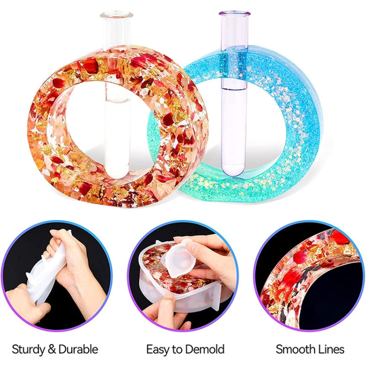 DIY Vase Epoxy Mould Simple Vase Make Tool, Square, Rectangle, Irregular Circle, Heart Shaped
