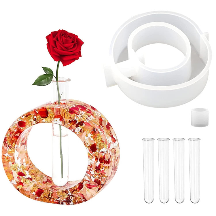 DIY Vase Epoxy Mould Simple Vase Make Tool, Square, Rectangle, Irregular Circle, Heart Shaped