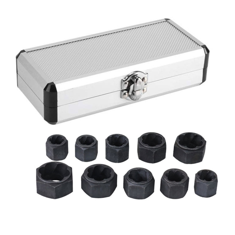 10 PCS / Set Nut Extractor Screw Removal Tool Break Wire Bolt Extractor, High, Short