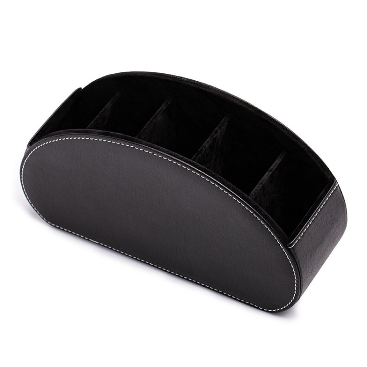 Home Leather Cosmetics Remote Control Storage Box, Red, Black, Beige, Brown, Dark Brown, Grey