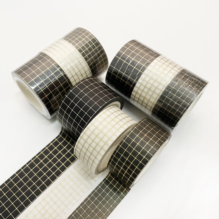 3 Rolls / Set 8958 5m Paper Bronzing Wallet Tape Set, Marble, Water Ripple, Gilt Pattern, Three-color Plaid, Star Sea, Cloud Pattern, Broken Leaves Pattern, Treasure Phase Pattern
