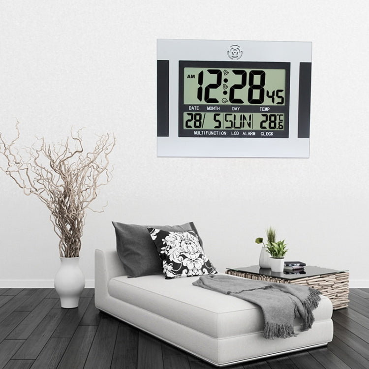 ساعة حائط LCD كبيرة الحجم، ساعة منبه إلكترونية بسيطة، شاشة LCD كبيرة