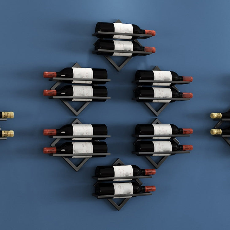 Wall Mounted Wine Rack Kitchen Dining Room Hanging Wine Glass Wine Bottle Rack
