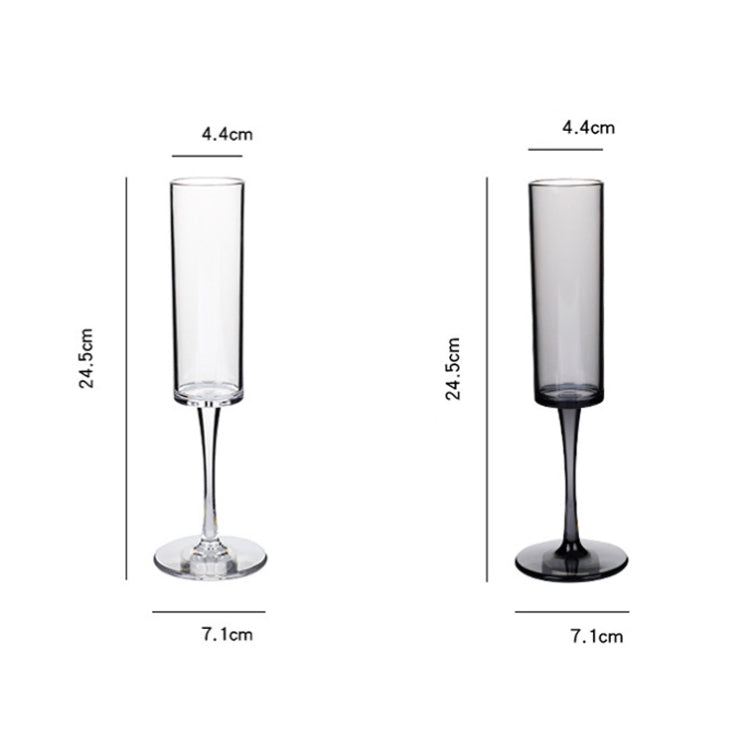 165ml Household Acrylic Champagne Glasses