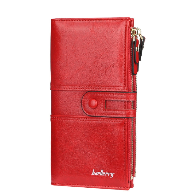 Baellerry Ladies Long Large Capacity Buckle Zip Clutch Multi-Card Wallet, Baellerry Red, Baellerry Black, Baellerry Brown, Baellerry Dark Green, Baellerry let(Pink, Baellerry Sky Blue