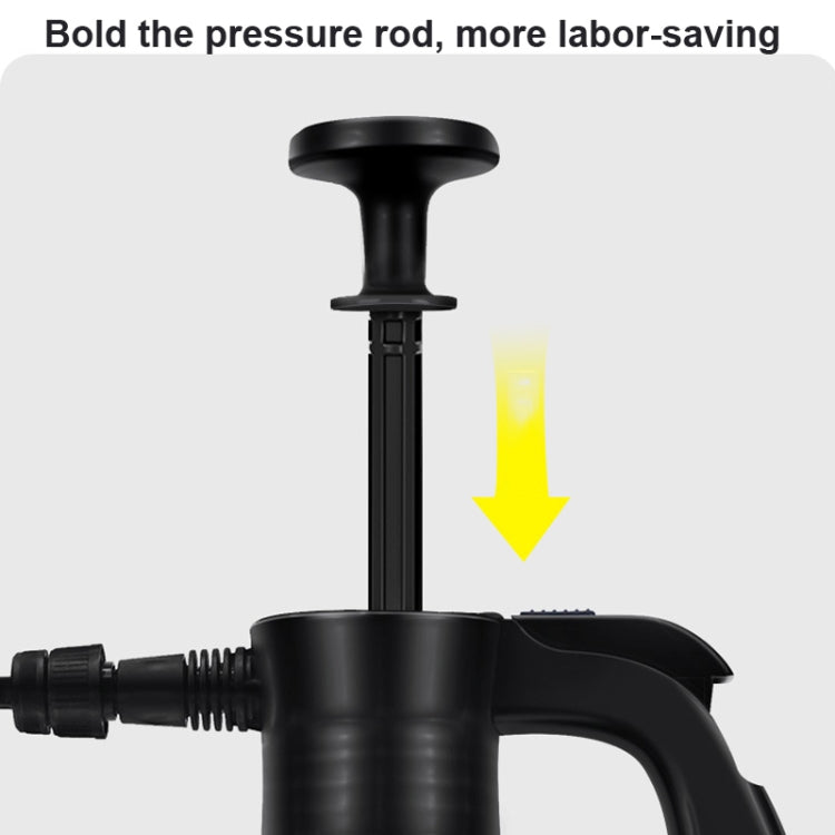 Car Wash Foam Watering Can Household Hand-held Spray Gardening Air Pressure Sprayer, Transparent White