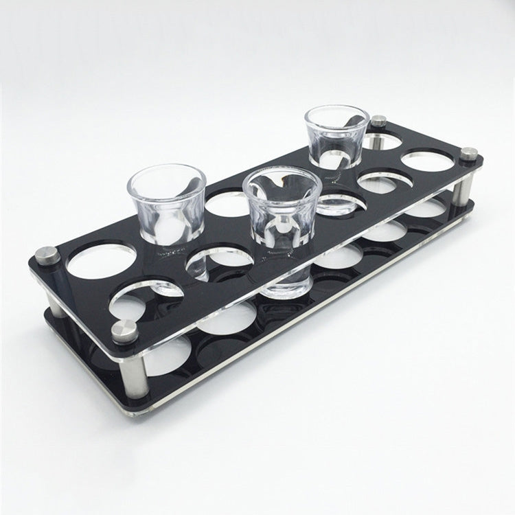 Acrylic Round Hole Wine Glass Holder, 6 Grids, 12 Grids