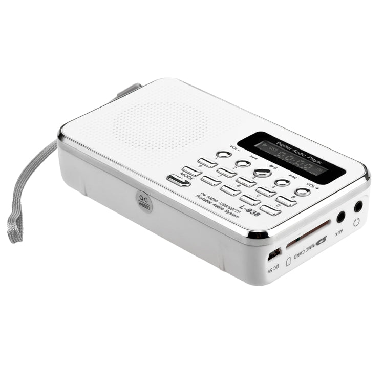 L-938 MP3 Audio Player FM Radio Support SD MMC Card AUX-IN Earphone-out