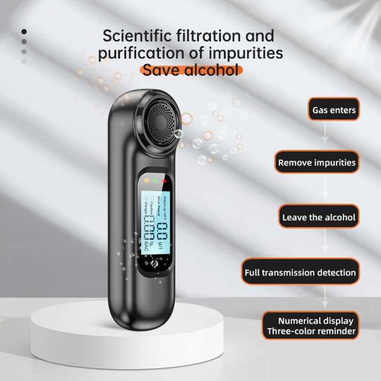 AM01 USB Rechageable Alcohol Tester Handheld Digital Alcohol Breath Tester, AM01