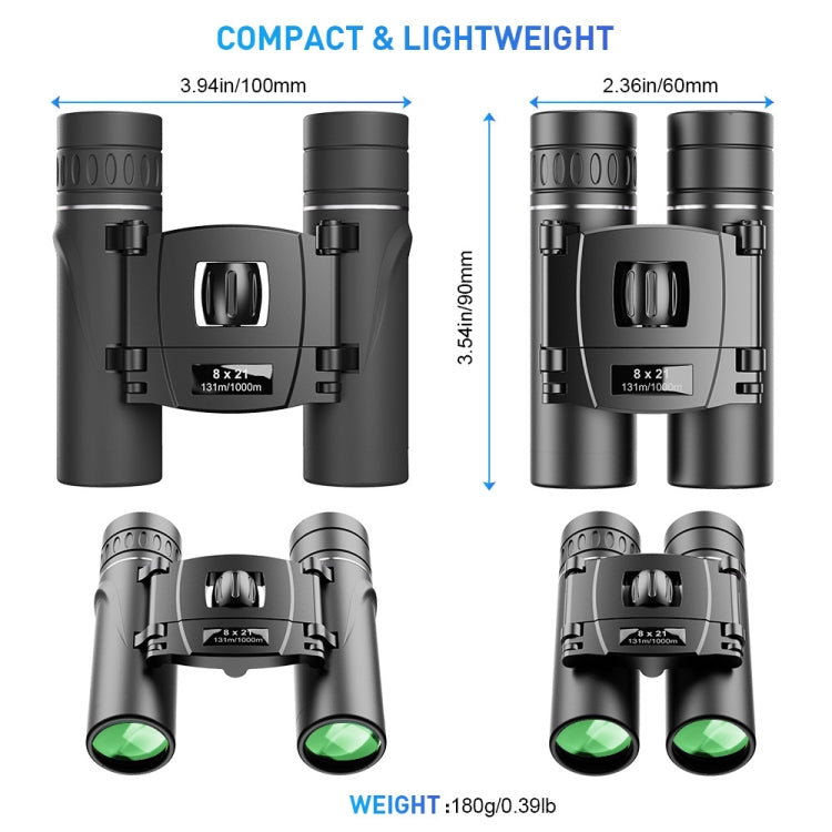 APEXEL 8 x 21 Zoom Binoculars Telephoto 3000m Long Distance Foldable HD Mini Telescope