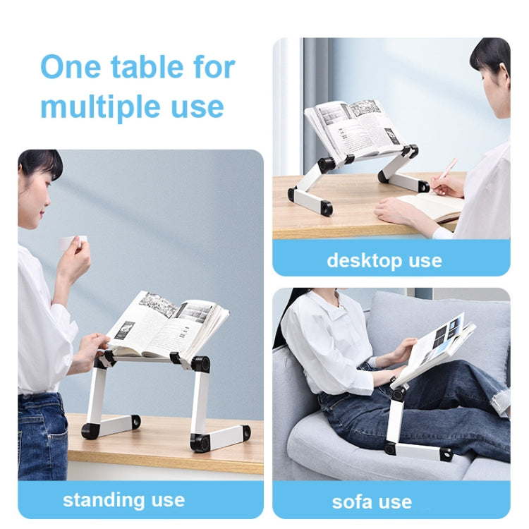 L03 Adjustable Lifting Reading Rack Book Holder Laptop Stand,Style:, Double Section Black, Double Section White, Single Section Black, Single Section White