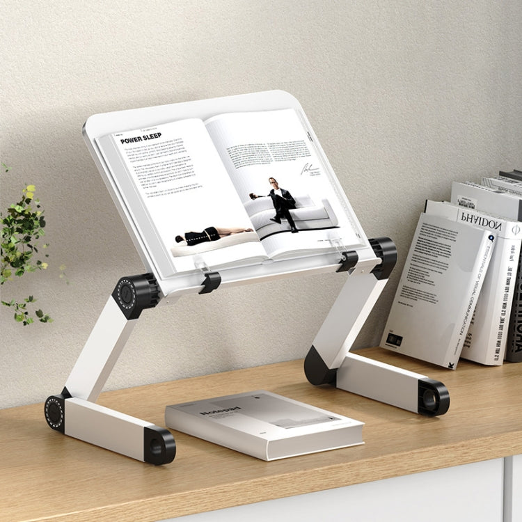 L03 Adjustable Lifting Reading Rack Book Holder Laptop Stand,Style:, Double Section Black, Double Section White, Single Section Black, Single Section White