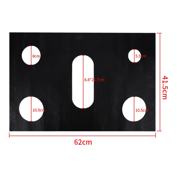 Gas Stove 5-hole Oil-proof Pad Teflon Protective Cover Anti-dirty Pad