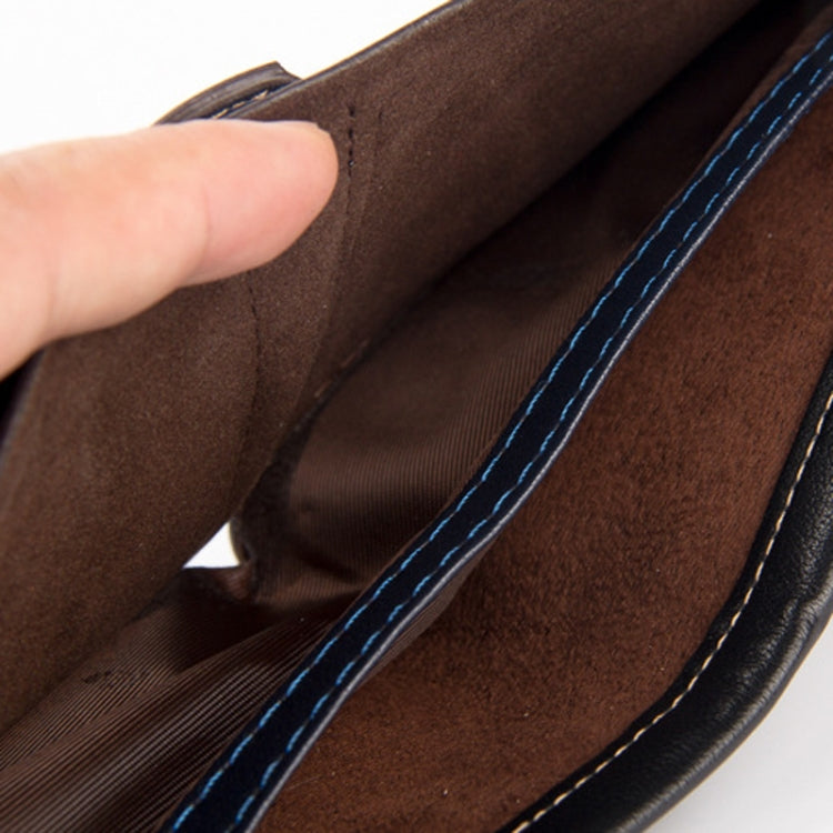 Baellerry KL017 Casual Short Embossed Wallet Horizontal Wallet For Men, Blue, Dark Brown, Light Coffee