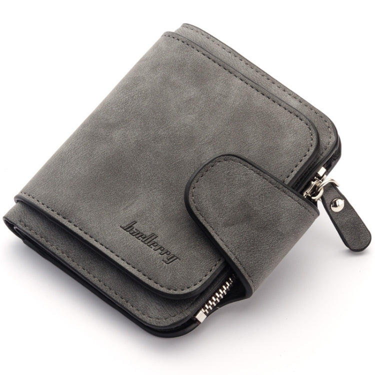 Baellerry Ladies Buckle Nubuck Leather Coin Purse Cute Small Fresh Student Wallet, Black, Rose Red, Light Blue, Brown, Light Pink, Grey, Deep Blue, Bright Red, Dark Red, Soot