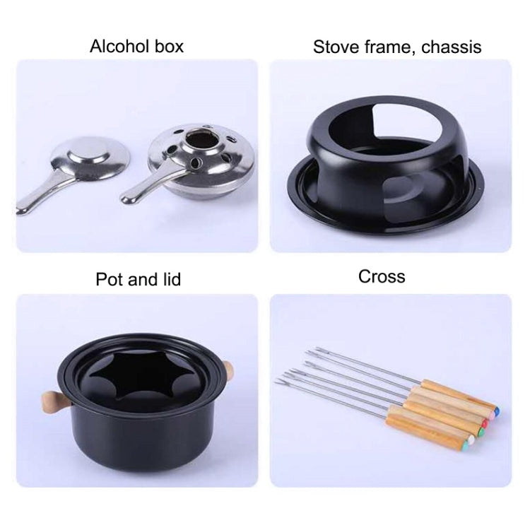 Home Heating Alcohol Pot Cheese Chocolate Ice Cream Fondue, Ice Cream Fondue