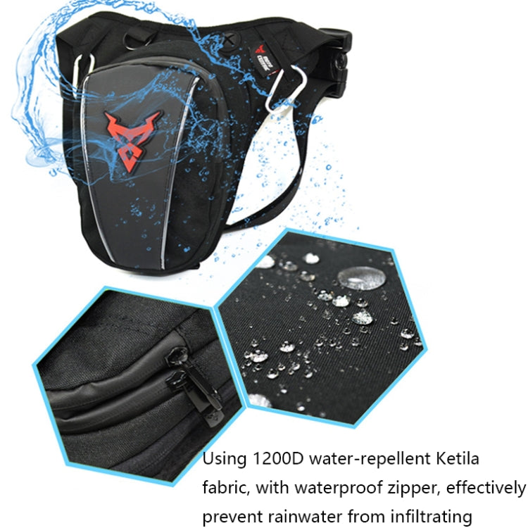 MOTOCENTRIC 11-MC-0105 Motorcycle Riding Leg Bag Waist Bag, 11-MC-0105 (Green), 11-MC-0105 (Gray), 11-MC-0105 (Red), 11-MC-0105 (Blue)