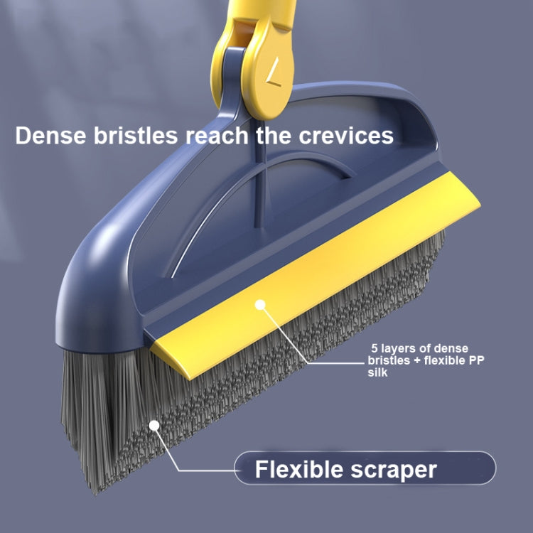 Hard Bristle Crevice Brush Long Handle Floor Brush Wiper,Style:, 2-section Rod, 3-section Rod