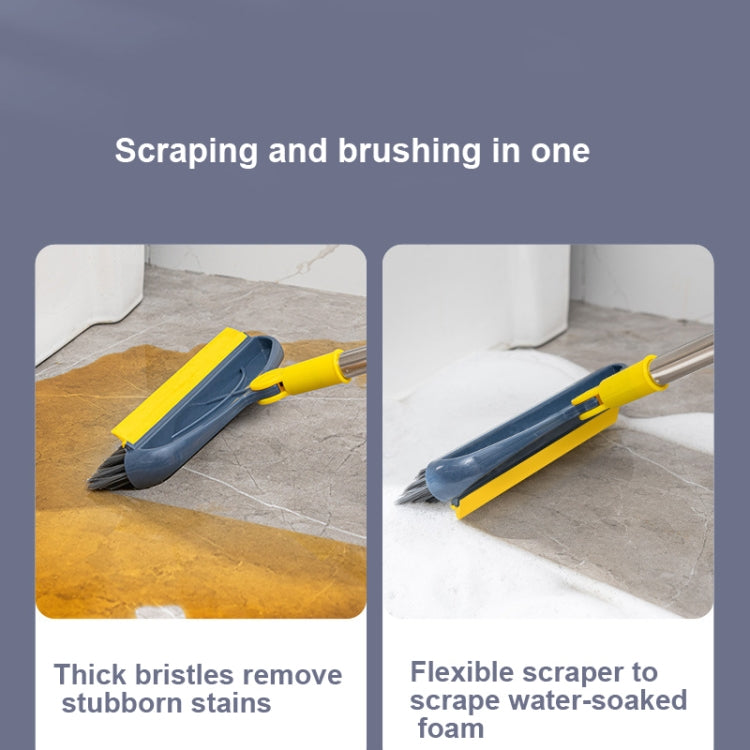 Hard Bristle Crevice Brush Long Handle Floor Brush Wiper,Style:, 2-section Rod, 3-section Rod