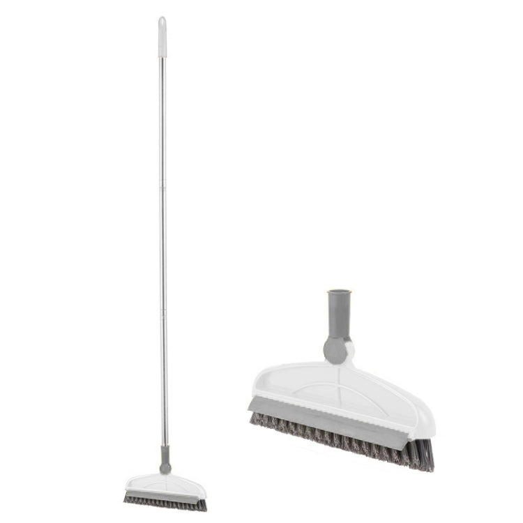 Hard Bristle Crevice Brush Long Handle Floor Brush Wiper,Style:, 2-section Rod, 3-section Rod