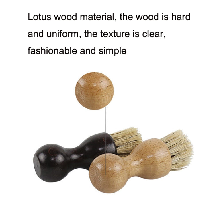 Hutcar Gourd Beech Pig Brush Oil Polished To Gray Multi-Function Brush, Lacquer, Log