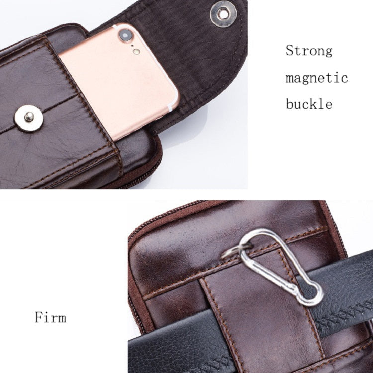 BULL CAPTAIN Leather Multifunctional Waist Bag For Men, Brown-05, Brown-07, Brown-08, Brown-10, Brown-04, Brown-06, Brown-09, Black-05, Black-07, Black-08, Black-10, Black-04, Black-09
