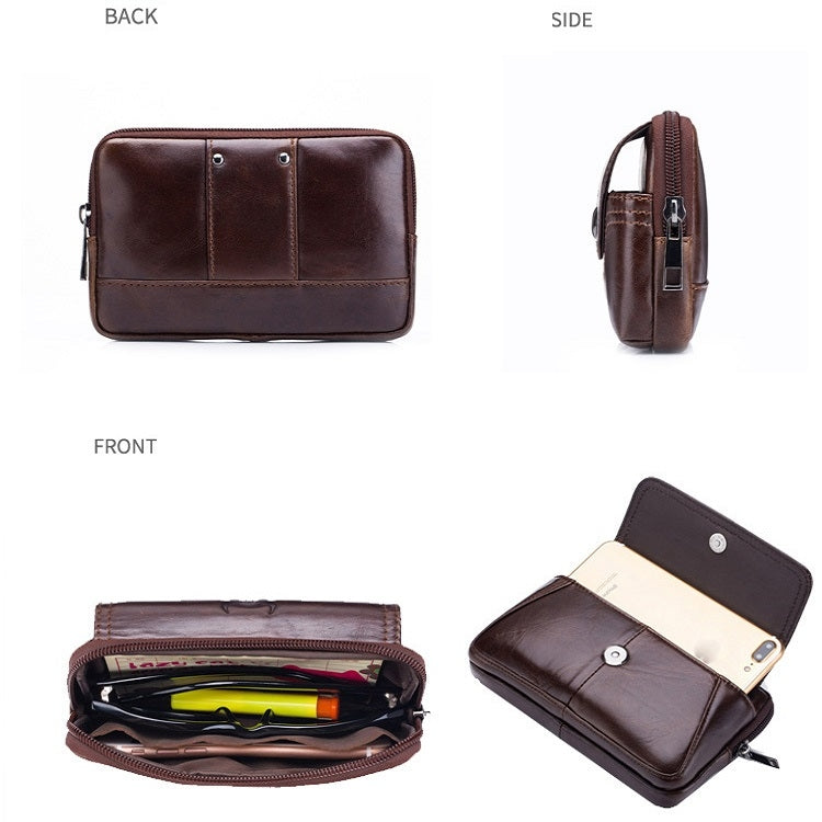 BULL CAPTAIN Leather Multifunctional Waist Bag For Men, Brown-05, Brown-07, Brown-08, Brown-10, Brown-04, Brown-06, Brown-09, Black-05, Black-07, Black-08, Black-10, Black-04, Black-09