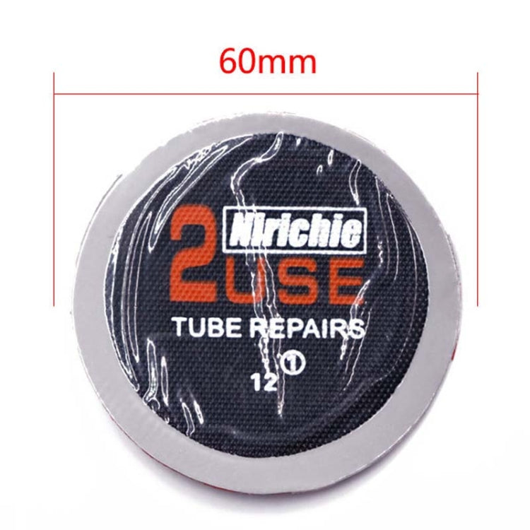 Nirichie 60mm Round Car Tire Repair Patch Tire Repair Cold Patch Film, 60mm Round Car Tire Patch