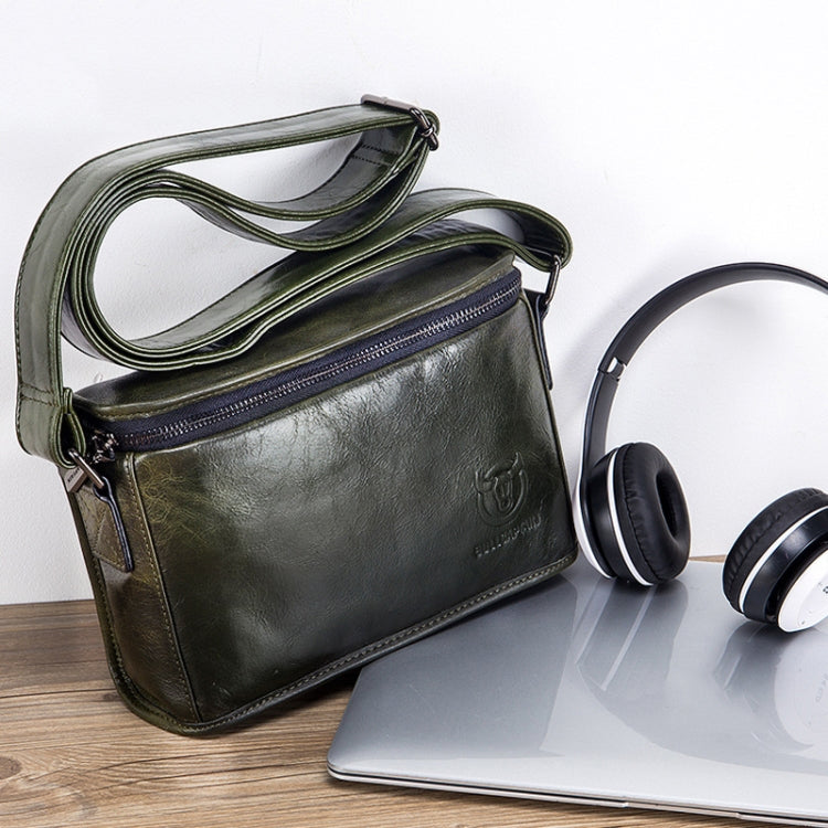 BULL CAPTAIN Leather Shoulder Messenger Bag For Men
