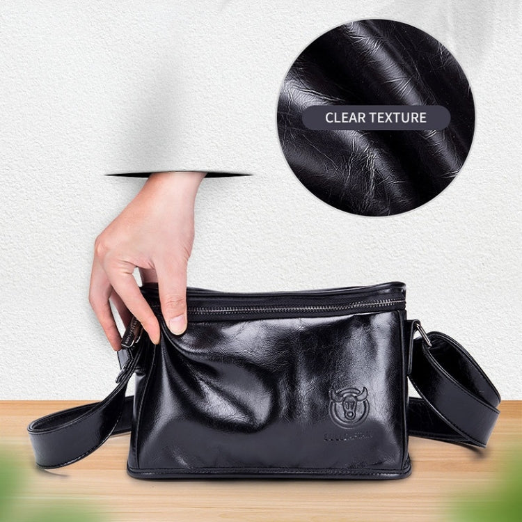 BULL CAPTAIN Leather Shoulder Messenger Bag For Men