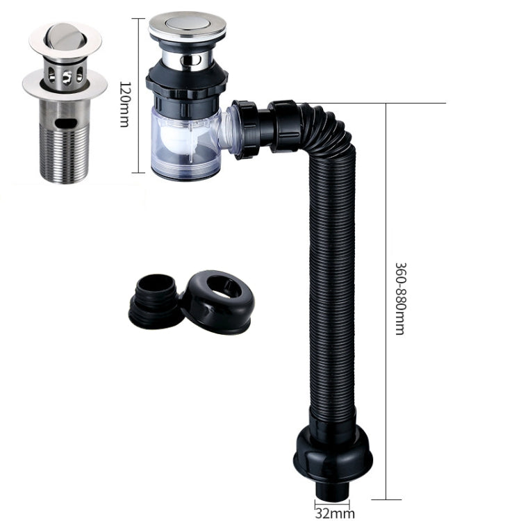 Household Deodorant Washbasin Water Pipe, Style: