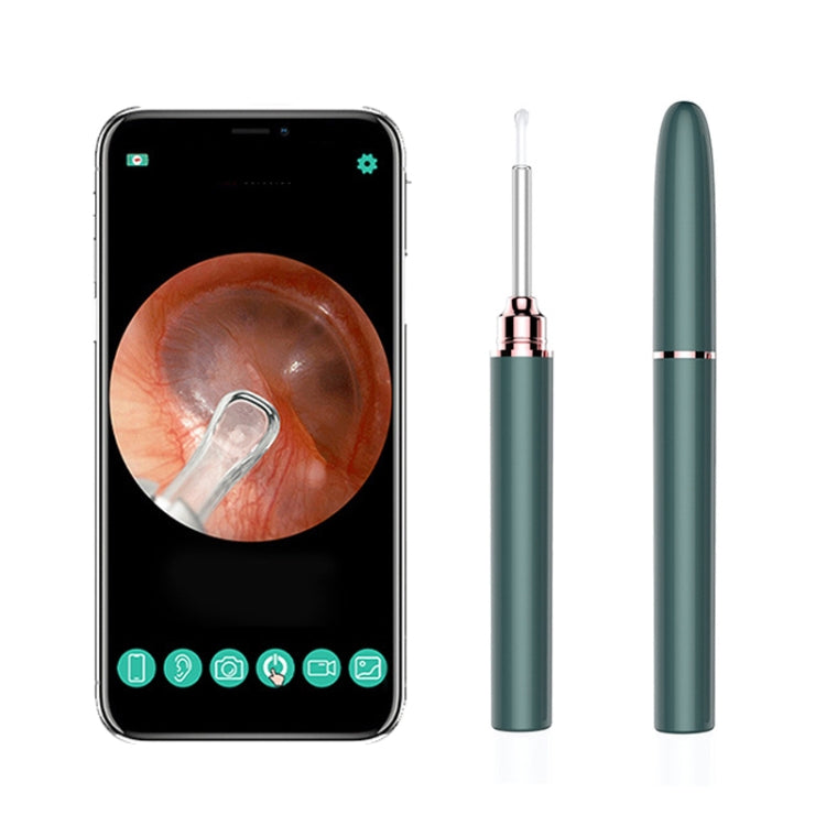 TES02 WIFI High-definition Intelligent Visual Ear Scoop, Dazzling Black, Silver White, Ink Green