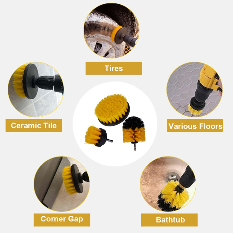 26 PCS / Set Car Beauty Car Wash Detail Brush Electric Drill Brush Outlet Brush, 26 PCS / Set Yellow, 26 PCS / Set Red