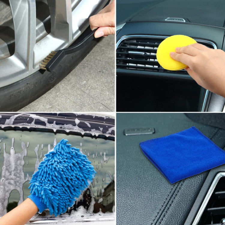 Car Cleaning Brush Wax Sponge Car Wash Tool Brush, 15 PCS / Set